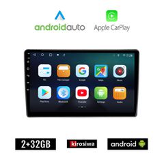 KIROSIWA AUDI A4 (2008-2015) Android οθόνη αυτοκίνητου 2GB με GPS WI-FI (ηχοσύστημα αφής 9" ιντσών Android Auto Apple Carplay Youtube Playstore MP3 USB Radio Bluetooth Mirrorlink εργοστασιακή, 4x60W,