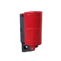 Κόκκινο Επίστυλο Μεταλλικό Σταχτοδοχείο 1lt Εξωτερικού Χώρου