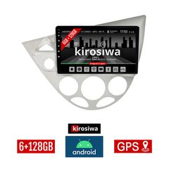 KIROSIWA 6+128GB FORD FOCUS (1998 - 2004) Android οθόνη αυτοκίνητου 6GB με GPS WI-FI (ηχοσύστημα αφής 9" ιντσών Youtube Playstore MP3 USB Radio Bluetooth Mirrorlink DSP Apple Carplay Android Auto