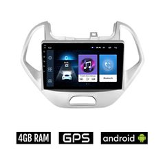 FORD KA (μετά το 2017) Android οθόνη αυτοκίνητου 4GB με GPS WI-FI (ηχοσύστημα αφής 9" ιντσών OEM Youtube Playstore MP3 USB Radio Bluetooth Mirrorlink εργοστασιακή, 4x60W, AUX, ασημί)