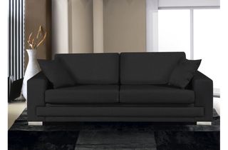 Καναπές - Διθέσιος Matu, 145x90x71cm , Μαύρο - PL7109
