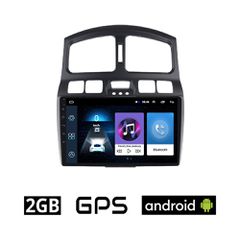 HYUNDAI SANTA FE (2001 - 2006) Android οθόνη αυτοκίνητου 2GB με GPS WI-FI (ηχοσύστημα αφής 9" ιντσών OEM Youtube Playstore MP3 USB Radio Bluetooth Mirrorlink εργοστασιακή, 4x60W, AUX)