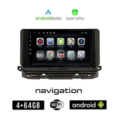 SKODA OCTAVIA 8 (μετά το 2021) Android οθόνη αυτοκίνητου 4GB + 64GB με GPS WI-FI (ηχοσύστημα αφής 10" ιντσών OEM Android Auto Apple Carplay Youtube Playstore MP3 USB Radio Bluetooth Mirrorlink εργοστα