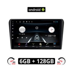 TOYOTA AVENSIS (2003 - 2008) Android οθόνη αυτοκίνητου 6GB με GPS WI-FI (ηχοσύστημα αφής 9" ιντσών OEM Youtube Playstore MP3 USB Radio Bluetooth Mirrorlink εργοστασιακή, 4x60W, AUX, μαύρο)