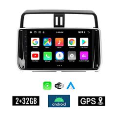 KIROSIWA 2+32GB TOYOTA LANDCRUISER (μετά το 2019) Android οθόνη αυτοκίνητου 2GB με GPS WI-FI (ηχοσύστημα αφής 10" ιντσών Youtube Playstore MP3 USB Radio Bluetooth Mirrorlink εργοστασιακή, 4x60W)