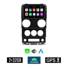 KIROSIWA 2+32GB JEEP WRANGLER (2006 - 2011) Android οθόνη αυτοκίνητου 2GB με GPS WI-FI (ηχοσύστημα αφής 9" ιντσών Youtube Playstore MP3 USB Radio Bluetooth Mirrorlink εργοστασιακή 4x60W, AUX)