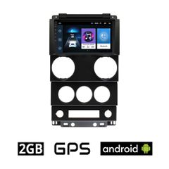 JEEP WRANGLER (2006 - 2011) Android οθόνη αυτοκίνητου 2GB με GPS WI-FI (ηχοσύστημα αφής 9" ιντσών OEM Youtube Playstore MP3 USB Radio Bluetooth Mirrorlink εργοστασιακή 4x60W, AUX)