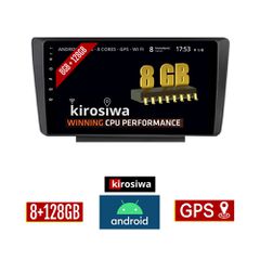 KIROSIWA 8GB + 128GB SKODA OCTAVIA 5 (2005 - 2012) Android οθόνη αυτοκίνητου με GPS WI-FI (ηχοσύστημα αφής 9" ιντσών Youtube Playstore MP3 USB Radio Bluetooth Mirrorlink DSP Apple Carplay Android Auto