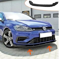 Lip spoiler μαύρο πλαστικό γυαλιστερό - Vw Golf R 7.5