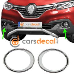 Renault Kadjar Διακοσμητικά Νίκελ Προβολέων Ομίχλης