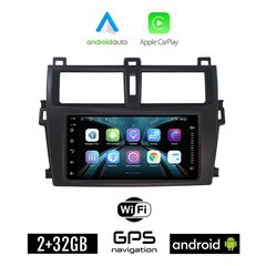 TOYOTA VERSO S (2010 - 2016) Android οθόνη αυτοκίνητου 2GB με GPS WI-FI (ηχοσύστημα αφής 7" ιντσών OEM Android Auto Apple Carplay Youtube Playstore MP3 USB Radio Bluetooth Mirrorlink εργοστασιακή