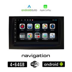 SKODA FABIA (2000 - 2007) Android οθόνη αυτοκίνητου 4GB + 64GB με GPS WI-FI (ηχοσύστημα αφής 7" ιντσών OEM Android Auto Apple Carplay Youtube Playstore MP3 USB Radio Bluetooth Mirrorlink εργοστασιακή,