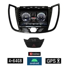KIROSIWA 4+64GB FORD C-MAX (2010 - 2019) Android οθόνη αυτοκίνητου 4GB με GPS WI-FI (ηχοσύστημα αφής 7" ιντσών Youtube Playstore MP3 USB Radio Bluetooth Mirrorlink DSP 4x60W Apple Carplay Android Auto