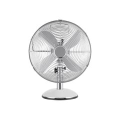 Estia 06-21542 Retroflow Ανεμιστηρας Επιτραπεζιος 30cm 40w Μεταλλικος, Ασημι