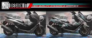 ΑΥΤΟΚΟΛΛΗΤΑ FULL BODY SET & WHEEL RIMS - YAMAHA NMAX GEN1 GREY-thumb-1