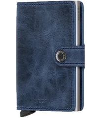 Secrid Miniwallet Vintage Blue – Δερμάτινο RFID Πορτοφόλι