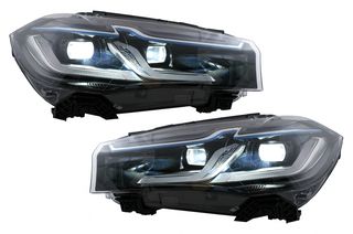 LED Headlights suitable for BMW X5 F15 (2013-2018) Conversion from HID to LED Black