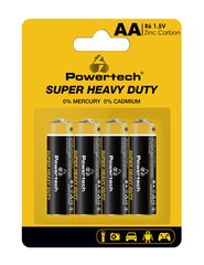 POWERTECH μπαταρίες Zinc Carbon Super Heavy Duty PT-1219, AA, 1.5V, 4τμχ