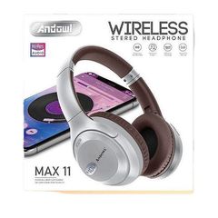 Ασύρματα bluetooth over ear ακουστικά Andowl Q-MAX11 Ασημί