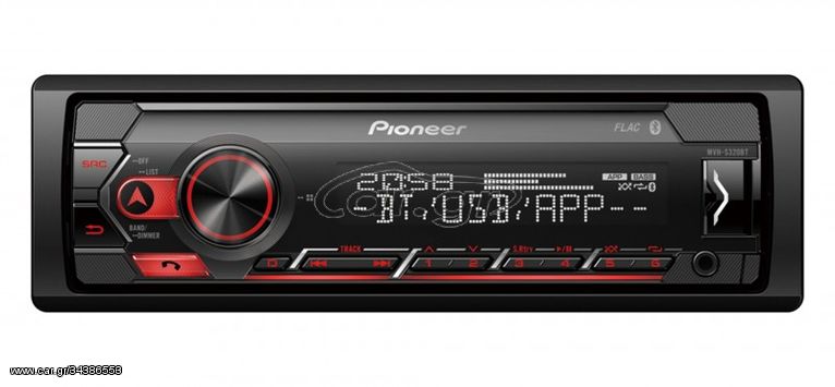 Pioneer MVH-S320BT Ηχοσύστημα Αυτοκινήτου Universal 1DIN (Bluetooth/USB/AUX) με Αποσπώμενη Πρόσοψη