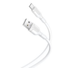 XO Cable NB212 Καλώδιο Φόρτισης USB / Type-C 1m Λευκό Blister