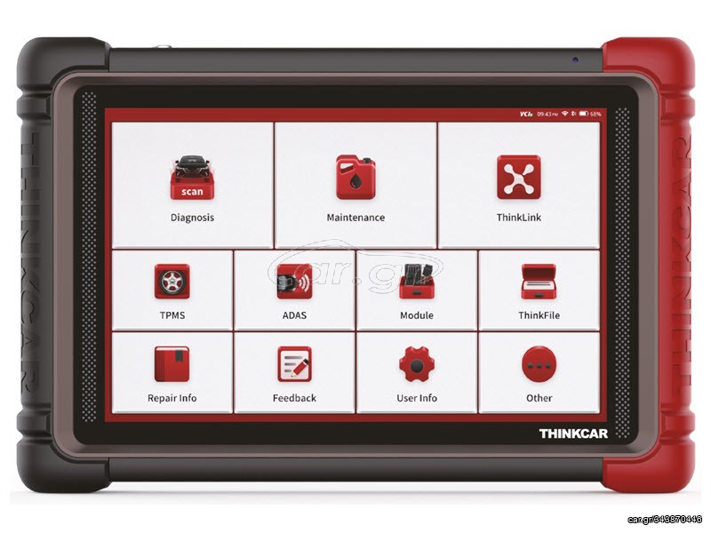 THINKTOOL Εξειδικευμένη αυτόνομη διαγνωστική συσκευή αυτοκινήτου, επιπέδου αντιπροσωπείας για Ευρωπαϊκά και Ασιατικά οχήματα.