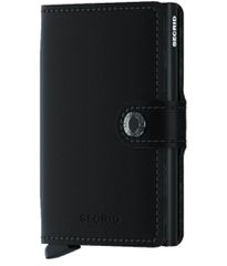 Secrid Miniwallet Matte Black – Δερμάτινο RFID Πορτοφόλι