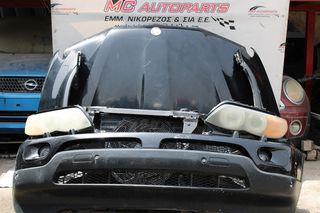 Μούρη κομπλέ  BMW X5 (E53) (2000-2007)    DIESEL Καπό,2 φτερά με φρύδι,2 φανάρια XENON,προφυλακτήρας,μετώπη,τραβέρσα,ψυγείο κομπλέ(νερού,a/c,intercooler,βεντιλατέρ μονό σε πλαίσιο),θόλοι,παγούρια,σωλή