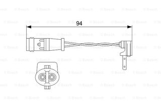 Τακάκια Σετ MERCEDES G CLASS 1990 - ( W463 ) BOSCH 1 987 474 553