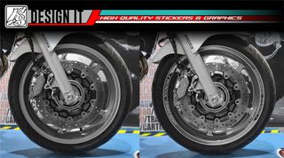ΑΥΤΟΚΟΛΛΗΤΑ ΖΑΝΤΩΝ για HONDA CB 1300 - BLACK GREY-thumb-1