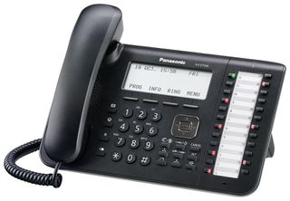 Panasonic KX-DT546 μαύρη ψηφιακή κονσόλα 24 προγραμματιζόμενα πλήκτρα LCD 6 γραμμών Hotel (Used)