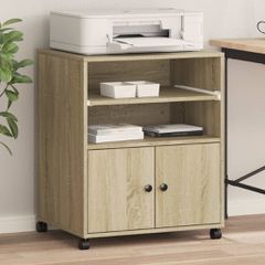 Βάση Εκτυπωτή με Ρόδες Sonoma Δρυς 60x48x74 εκ. 840634