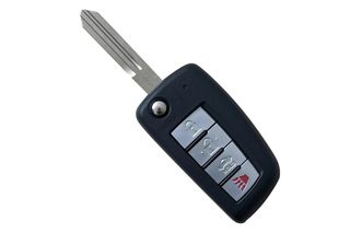 Κέλυφος Κλειδιού Flip Για Nissan-Qashqai-Sunny-NV200-Pulsar-Juke-X-Trail-Micra Με Λάμα NSN14 & 3 Κουμπιά-Panic