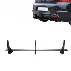 Diffuser Πίσω Προφυλακτήρα Για VW Scirocco 09-17 Για R Έκδοση Gloss Black 3 Bars