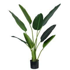 Διακοσμητικό φυτό Palm tree σε γλάστρα Inart πράσινο pp Υ120εκ