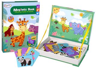 Magnetic Puzzle Book Animals Puzzle Crocodile Monkey