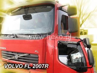 ΑΝΕΜΟΘΡΑΥΣΤΕΣ ΓΙΑ RENAULT GAMA D /PREMIUM VAN/DAF LF/PREMIUM/KERAX/MIDLUM / MANAGER/VOLVO FE 2007R ΖΕΥΓΑΡΙ ΑΠΟ ΕΥΚΑΜΠΤΟ ΦΙΜΕ ΠΛΑΣΤΙΚΟ HEKO - 2 ΤΕΜ.