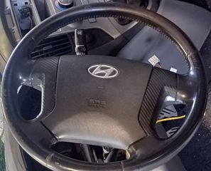 Τιμόνι Δερμάτινο  + Air bag,  Hyundai H-1 STAREX, 2008 -   