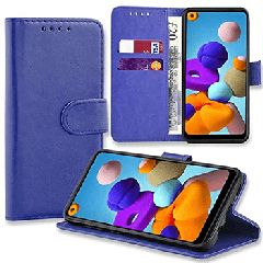 Θήκη, Samsung Galaxy A05S , Wallet Case Με Βάση Στήριξης, Υποδοχές Καρτών Και Μαγνητικό Κούμπωμα Flip Wallet, Light Blue