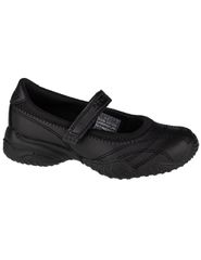 Skechers Παιδικές Μπαλαρίνες με Σκρατς Δερμάτινες Μαύρες 81264L