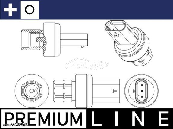 Αισθητηρας πιεσης κλιματισμου αυτοκινητων (Πιεσοστάτης-Πρεσοστάτης)CHRYSLER 300C, PACIFICA, VOYAGER V DODGE CALIBER, JOURNEY JEEP CHEROKEE, COMPASS, GRAND CHEROKEE IV, PATRIOT, WRANGLER III, WRANGLE