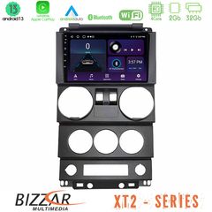 Bizzar XT2 Series 4Core Android13 2+32GB Jeep Wrangler 2Door 2008-2010 Navigation Multimedia Tablet 9 | Pancarshop