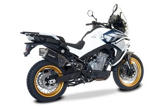 Hp Corse Εξάτμιση Τελικό 4Track Black S.Steel CF Moto 800 MT Euro5