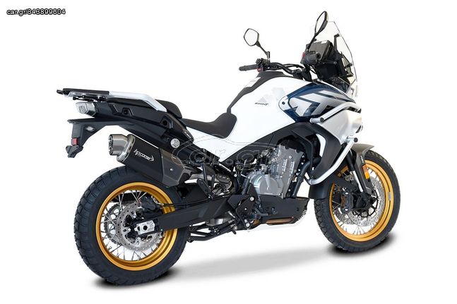 Hp Corse Εξάτμιση Τελικό 4Track Black S.Steel CF Moto 800 MT Euro5