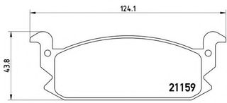 ΔΙΣΚΟΦΡΕΝΑ DAIHATSU 04491-87702 CHARADE 1000cc G11/G26/G30 83-87 ΕΜΠΡΟΣ AKEBONO A-165K JAPAN