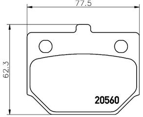 ΔΙΣΚΟΦΡΕΝΑ TOYOTA COROLLA KP30/KP36 04491-10020 MJ63 MKC JAPAN