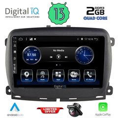 MEGASOUND - DIGITAL IQ BXH 3131_CPA (9inc) MULTIMEDIA TABLET for FIAT 500 mod. 2016>