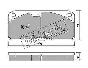 ΤΑΚ. FORD, NISSAN,     FRITECH \"E\" fri.tech. 279.0