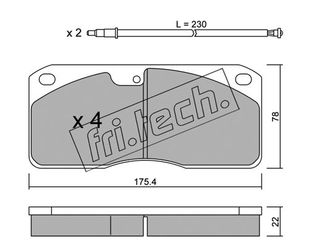 ΤΑΚ. NISSAN, VOLVO     FRITECH \"O\" fri.tech. 279.0W