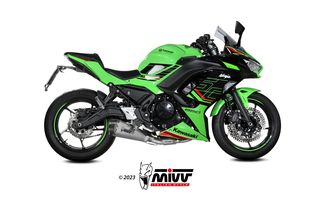 Mivv Εξάτμιση Ολόσωμη Delta Race S.Steel/Carbon End Kawasaki Z 650/Ninja 650 2024*